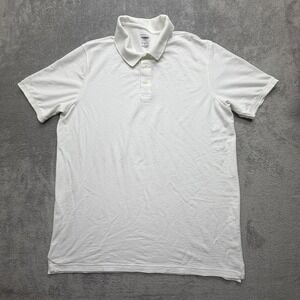 The Foundry Supply Co. Polo Shirt Mens 2XLT White Knit Tagless Casual Big & Tall